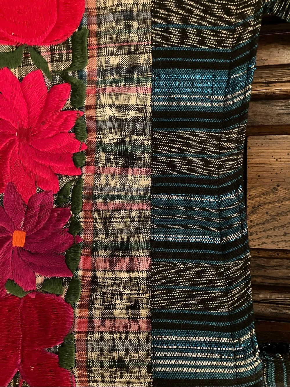 Embroidered cotton bag